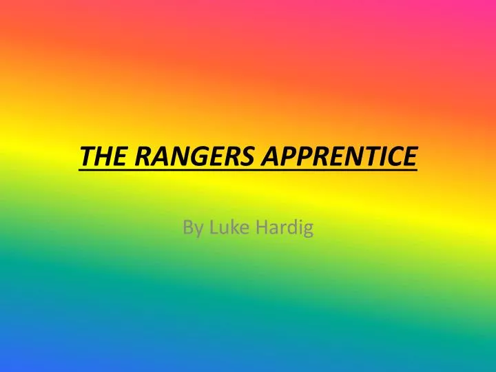 the rangers apprentice