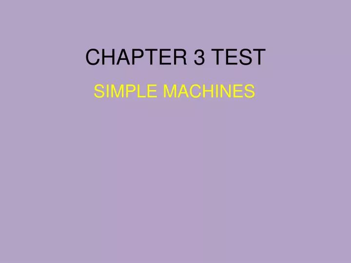 chapter 3 test