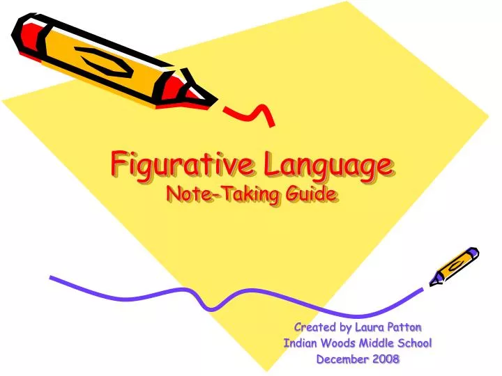figurative language note taking guide