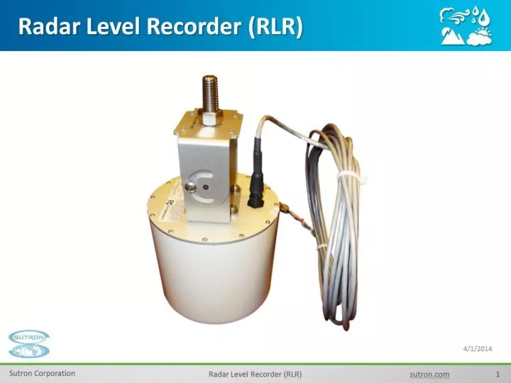 radar level recorder rlr