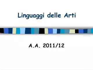 linguaggi delle arti