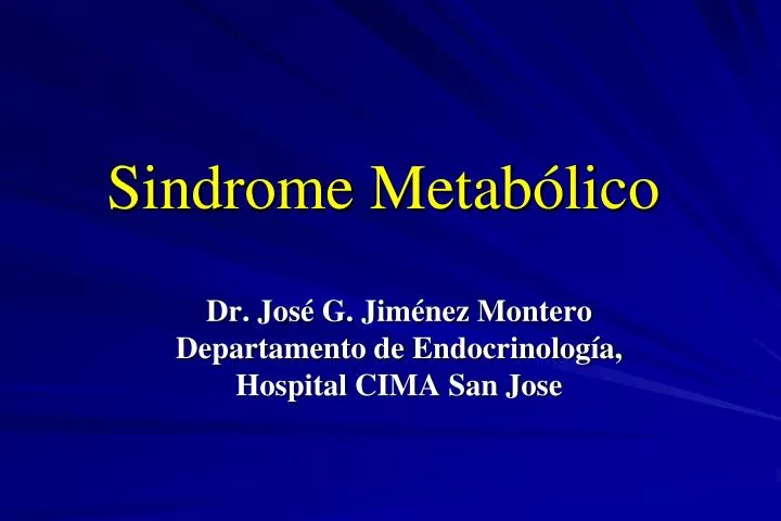 sindrome metab lico