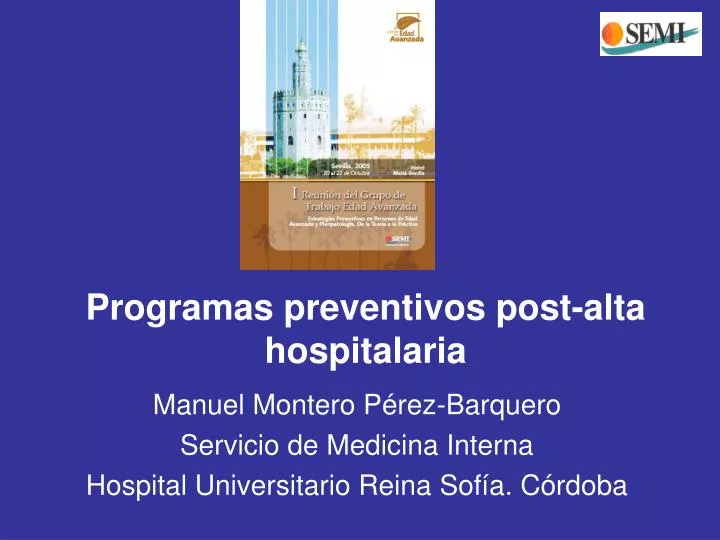 programas preventivos post alta hospitalaria