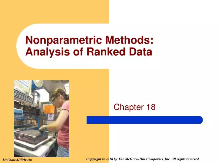 nonparametric methods analysis of ranked data