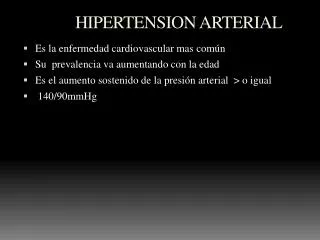 hipertension arterial