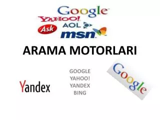 arama motorlari
