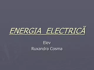 energia electric
