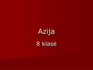 azija