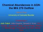 Chemical Abundances in AGN: the Mrk 279 Outflow