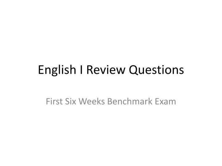english i review questions