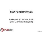 SEO Fundamentals - slide 1