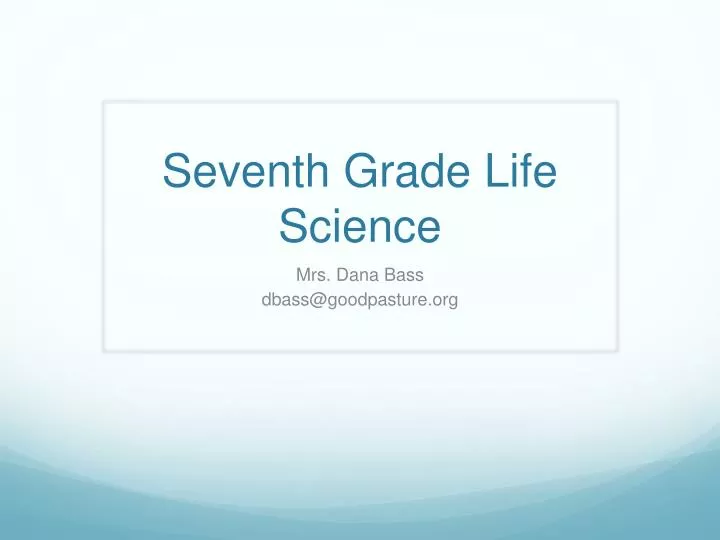 seventh grade life science