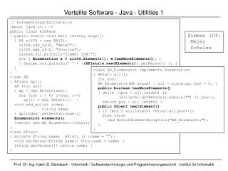 Verteilte Software - Java - Utilities 1