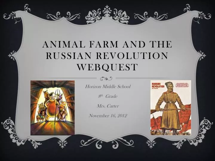 animal farm and the russian revolution webquest