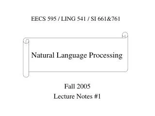 Fall 2005 Lecture Notes #1