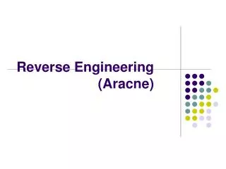 Reverse Engineering (Aracne)