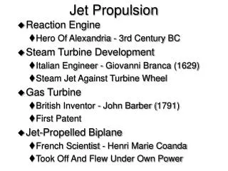jet propulsion