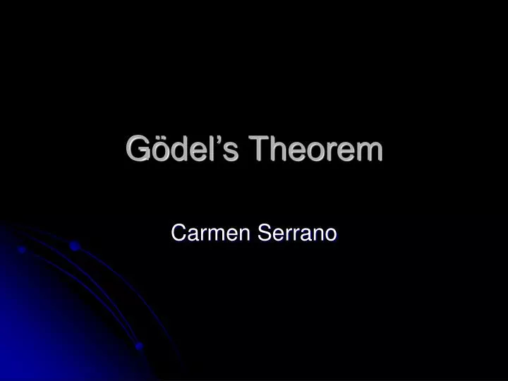 g del s theorem