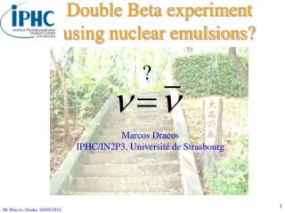 Double Beta experiment using nuclear emulsions?