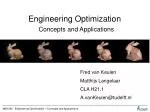 Engineering Optimization - slide 1
