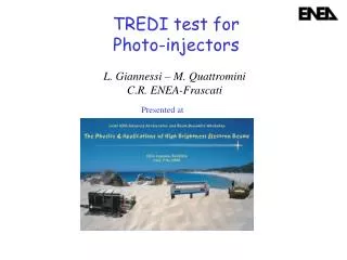 TREDI test for Photo-injectors