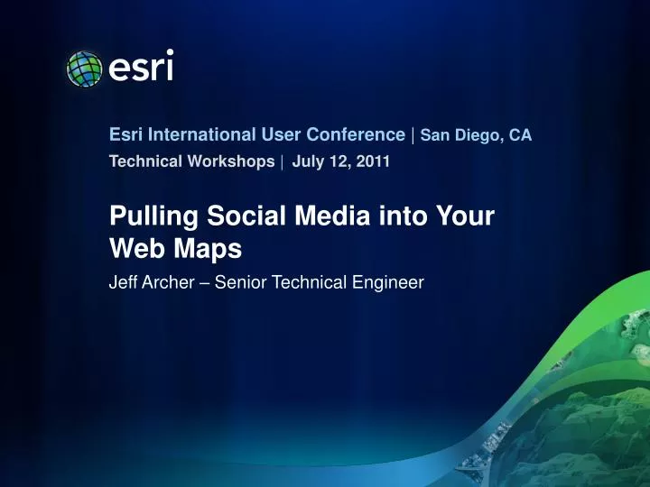 pulling social media into your web maps