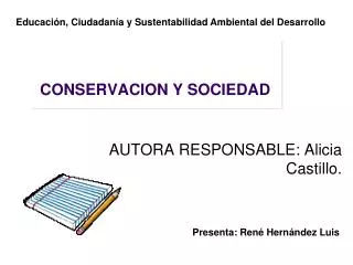 conservacion y sociedad