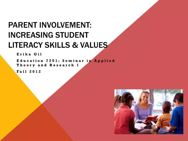 parent involvement increasing student literacy skills values