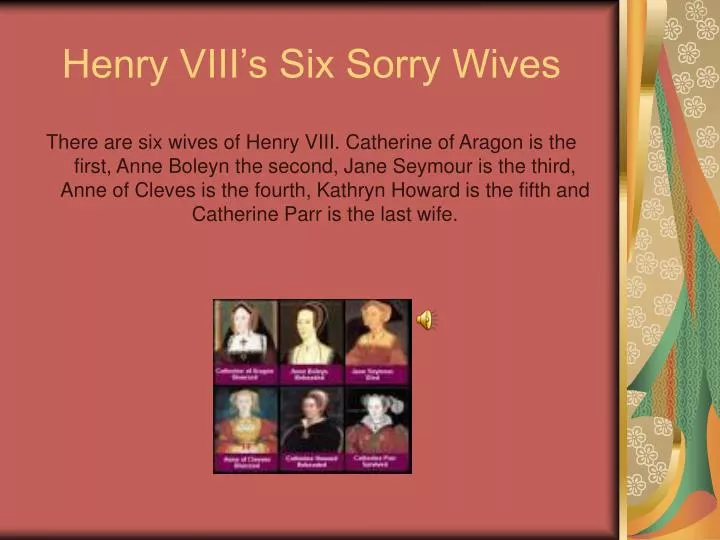 henry viii s six sorry wives