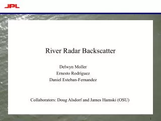 River Radar Backscatter