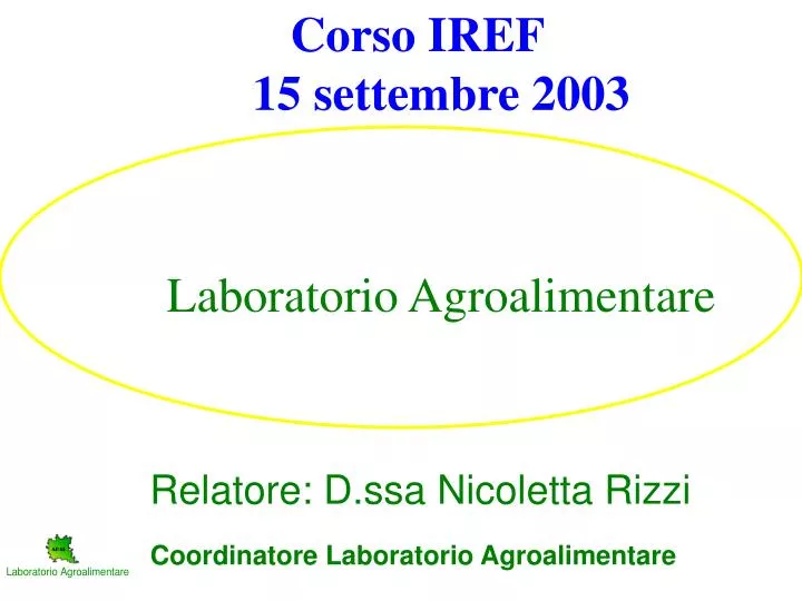 laboratorio agroalimentare