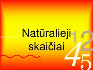nat ralieji skai iai