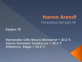 hanna arendt