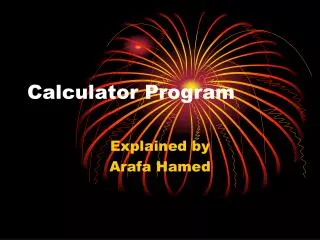 Calculator Program