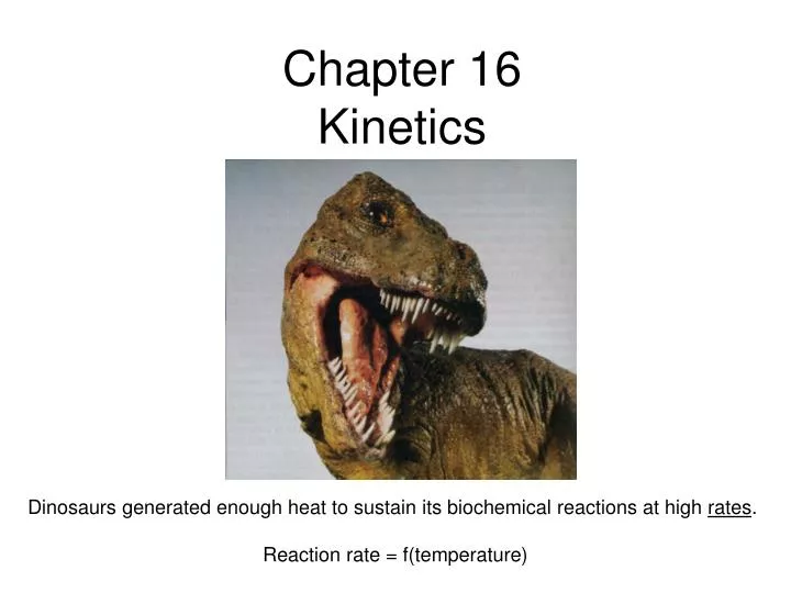 chapter 16 kinetics
