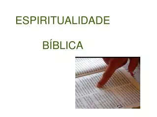 espiritualidade b blica