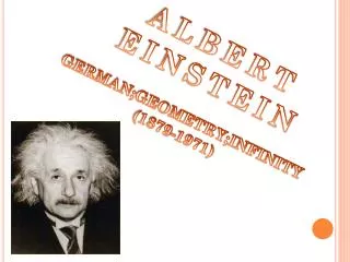 ALBERT EINSTEIN