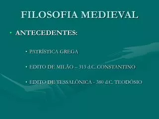 filosofia medieval