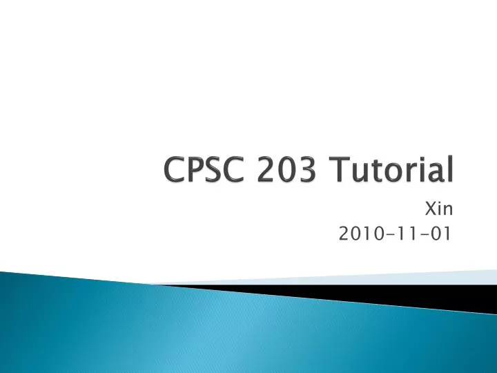 cpsc 203 tutorial