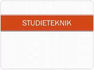 studieteknik