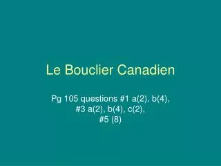le bouclier canadien