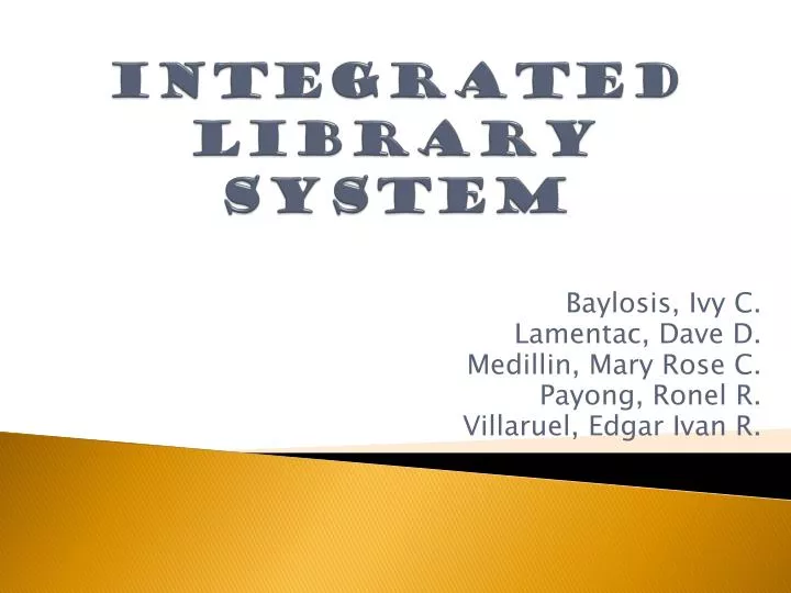 integrated library system