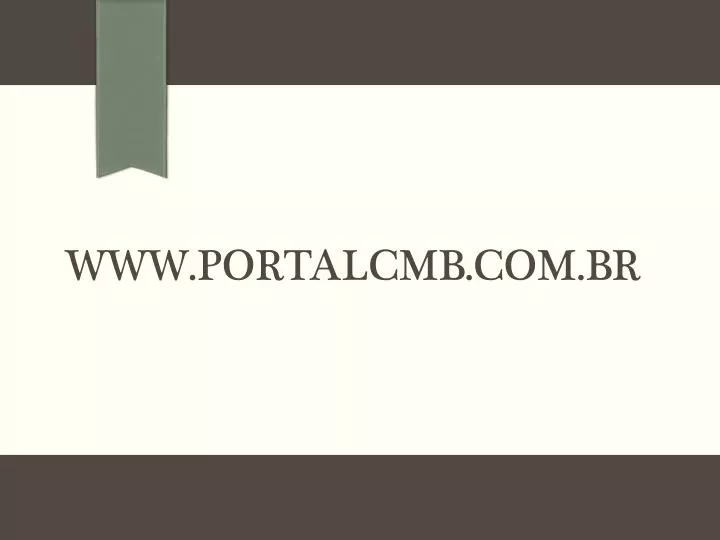 www portalcmb com br