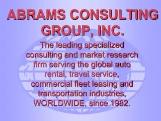 ABRAMS CONSULTING GROUP, INC.
