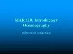 MAR 110: Introductory Oceanography - slide 1
