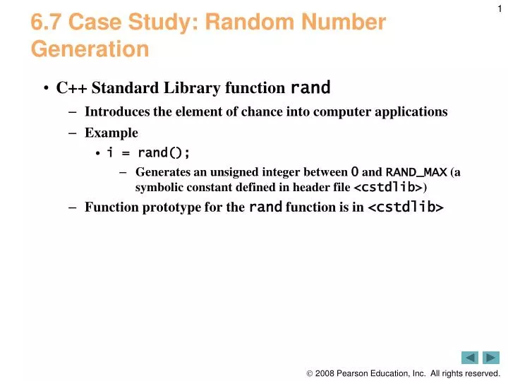 6 7 case study random number generation