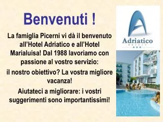 benvenuti