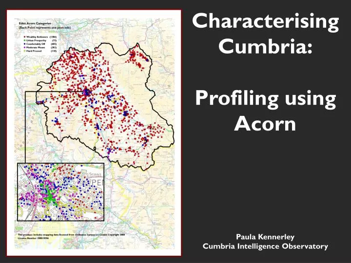 characterising cumbria profiling using acorn