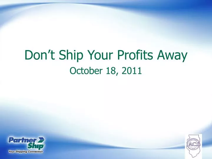 don t ship your profits away