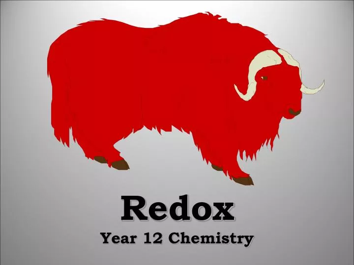 redox year 12 chemistry